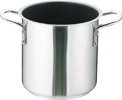 IH対応 ムラノインダクション 【Murano Induction】 テフロンセレクト 18-8 寸胴鍋(蓋無) 20cm キッチン用品 キッチングッズ 調理器具 料理道具 調理用品 両手鍋 人気 シンプル 煮込み 業務用 飲食 厨房用品 IH調理器具 厨房器具 業務用 プロ