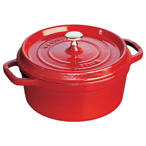 【ギフト対応可】ストウブ 【staub】 ピコココット ラウンド チェリーレッド 10cm 選べる無料ラッピング