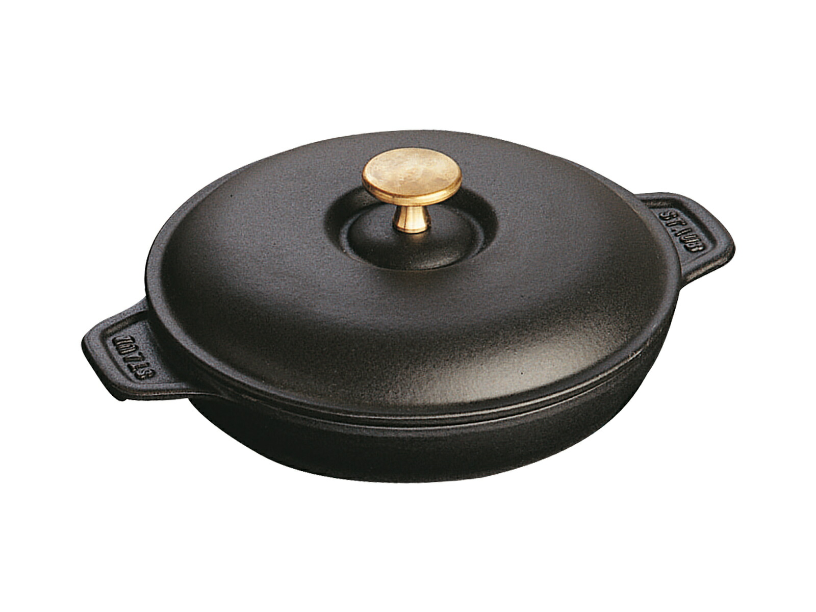 ストウブ 【staub】 ラウンド 熱っぽい一皿 （蓋付）20糎 黒いこと 40509-579