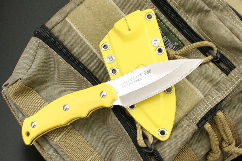 【ギフト対応可】Gサカイ 【G・SAKAI】 サビナイフ6 黄 左利き用 仔鯱 SABIKNIFE 6 選べる無料ラッピング ナイフ アウトドアナイフ サバイバルナイフ キャンプ 釣り フィッシング 野外調理 シースナイフ ケース付きナイフ 切れ味抜群 魚 レジャー