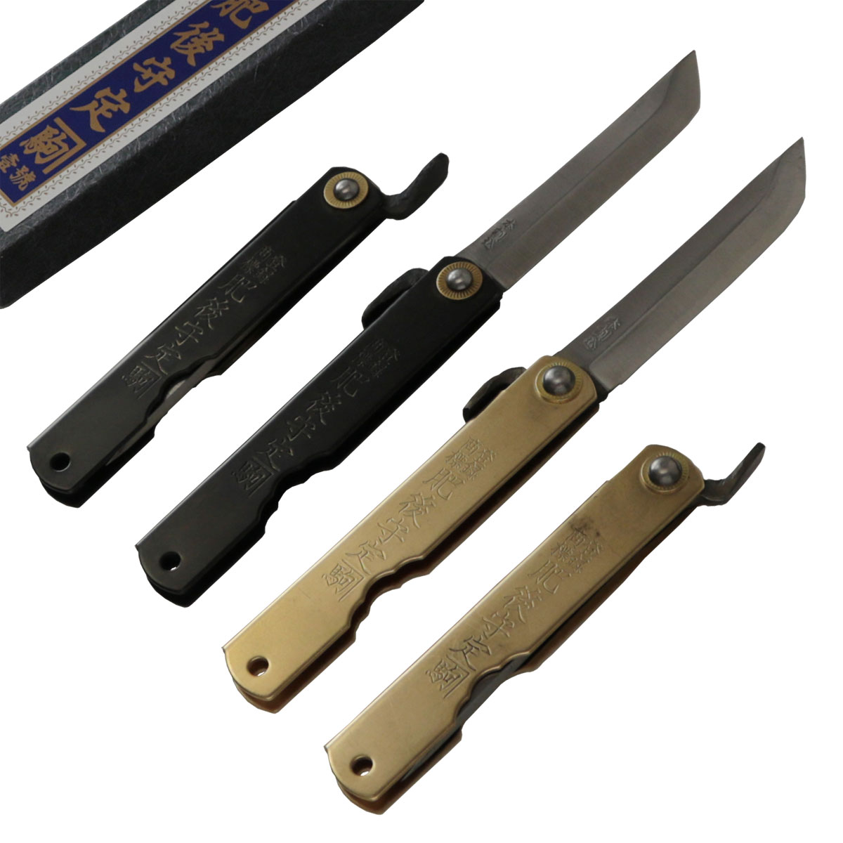 楽天市場】ホーンタイプ 唐草模様口金 スタッグフォールディングナイフ