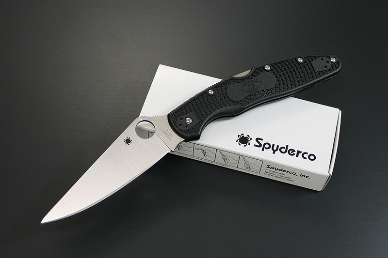 【差し上げ物相応う可】スパイダルコ / SPYDERCO 刑事警察4 VG-10 黒いこと 直刃  C07PBK4 選べる無料ラッピング 九寸五分 アウトドア九寸五分 生き残ること九寸五分 難民キャンプ 魚釣り 魚釣り 折りたたみ九寸五分 フォールディングナイフ パウダーコンパクト 鋭さ威風堂々たる