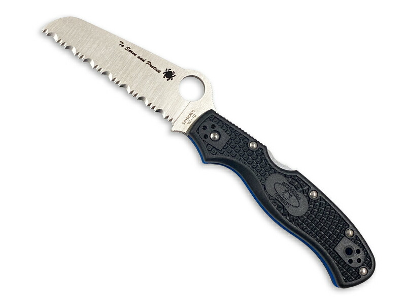 【SALE】 【ギフト対応可】 スパイダルコ / SPYDERCO レスキュー3 ブルーライン 波刃 C14FSBKBL3 選べる無料ラッピング ナイフ アウトドアナイフ サバイバルナイフ キャンプ 釣り 折りたたみナイフ フォールディングナイフ コンパクト 切れ味抜群
