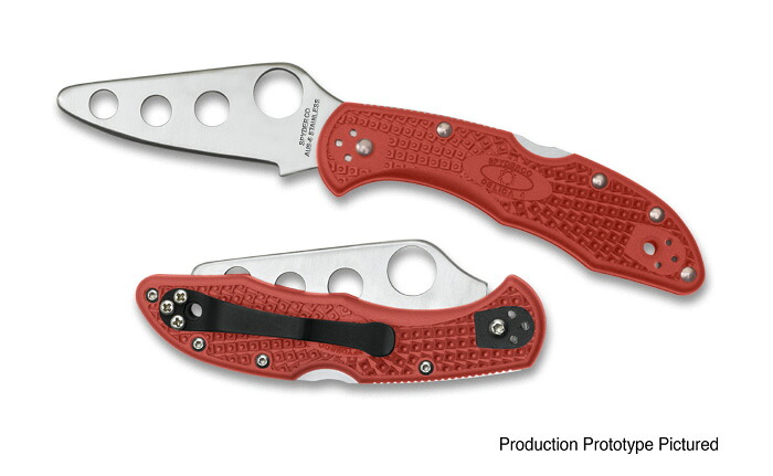 【SALE】 【ギフト対応可】 スパイダルコ 【SPYDERCO】 デリカ4 トレーナー 刃無し C11TR 選べる無料ラッピング トレーニング用 取り扱いの練習に こども用 練習用 取り扱い訓練 刃付け無し 安全 ナイフ型ツール 切れない 開閉練習 手を切らない