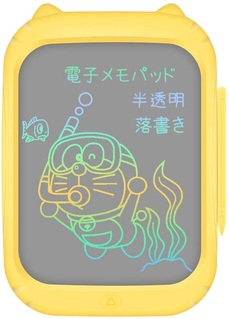 お絵かきボード 電子メモパッド 11インチ Homestec Lcdパズル おもちゃ ひらがな イエロー カラフル ピンク ボード 下書き用 半透明 大画面 子供 手書きタブレット 画板 練習 繰り返し描いて消せる 誕生日プレゼント 本日限定 半透明
