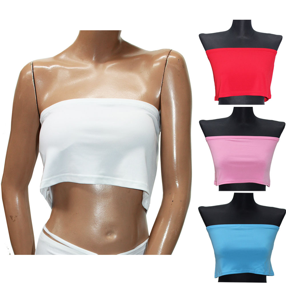 楽天市場】スパンコール チューブトップ ベアトップ ショート丈