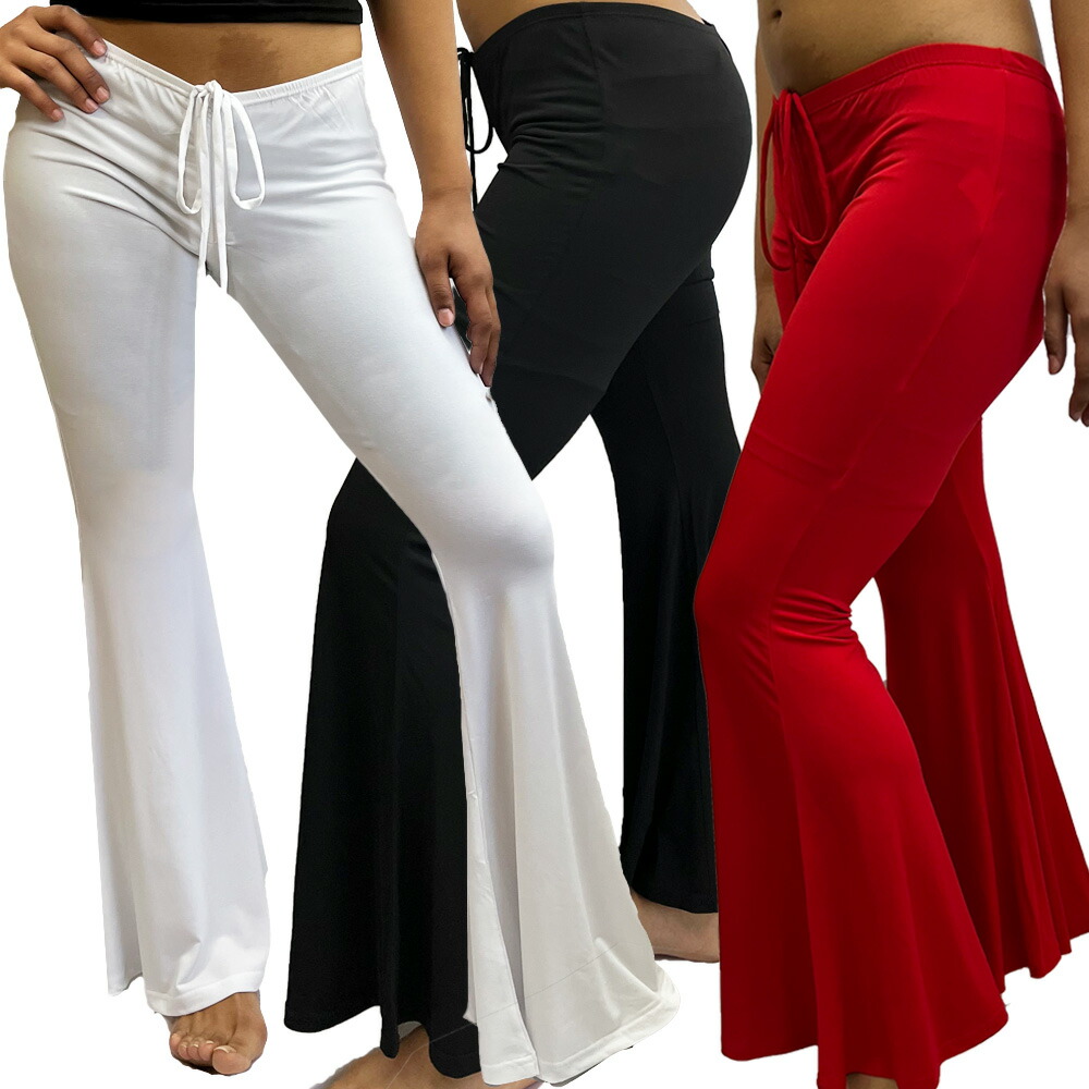 楽天市場】即納☆ 裾フレアーパンツ [KN-021-3261] ダンス衣装