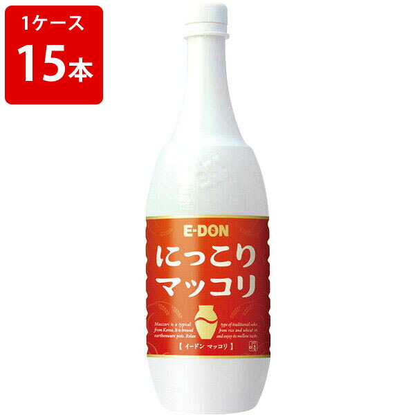 二東　にっこりマッコリ　6度　1000ml 1ケース15本（ペットボトル入り）　贈り物 ギフト プレゼント お中元 夏ギフト 暑中見舞い｜世界のお酒ニューヨーク