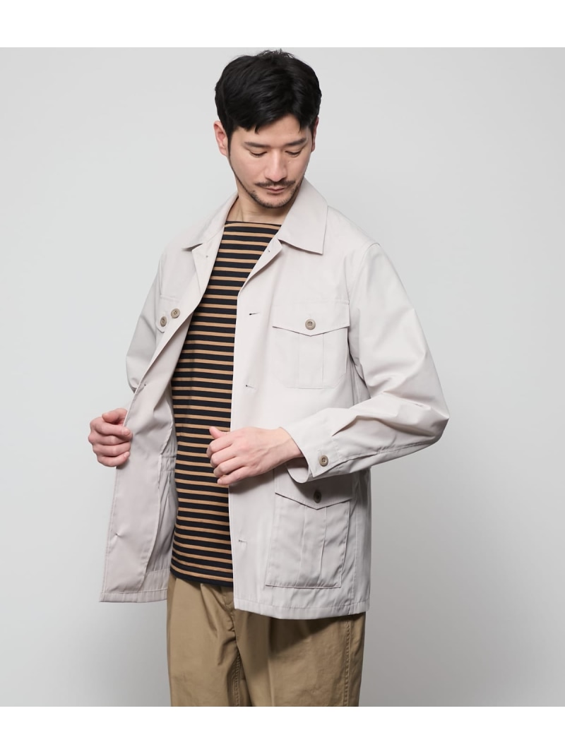【SALE／70%OFF】【撥水】サファリジャケット NEWYORKER MEN ニューヨーカー ジャケット・アウター その他のジャケット・アウター グレー ベージュ【RBA_E】【送料無料】[ Fashion]｜NEWYORKER