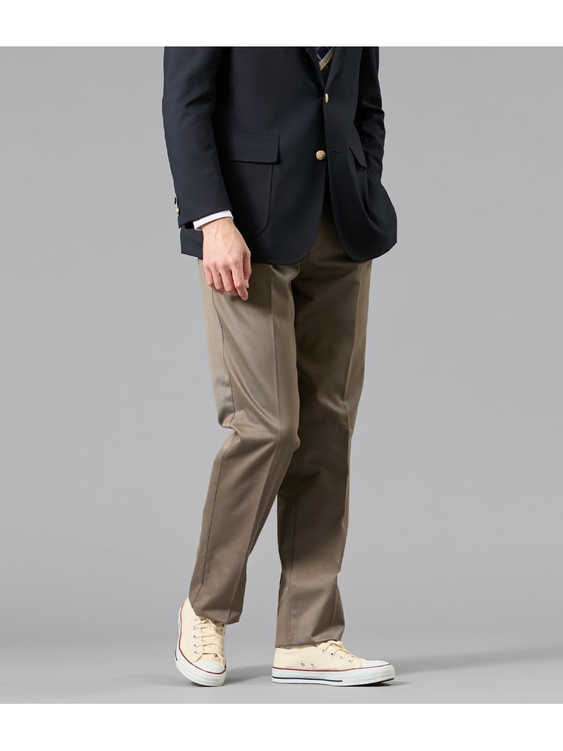 コットンチノ ワンタックパンツ NEWYORKER MEN ニューヨーカー パンツ その他のパンツ グレー ベージュ【送料無料】[ Fashion]