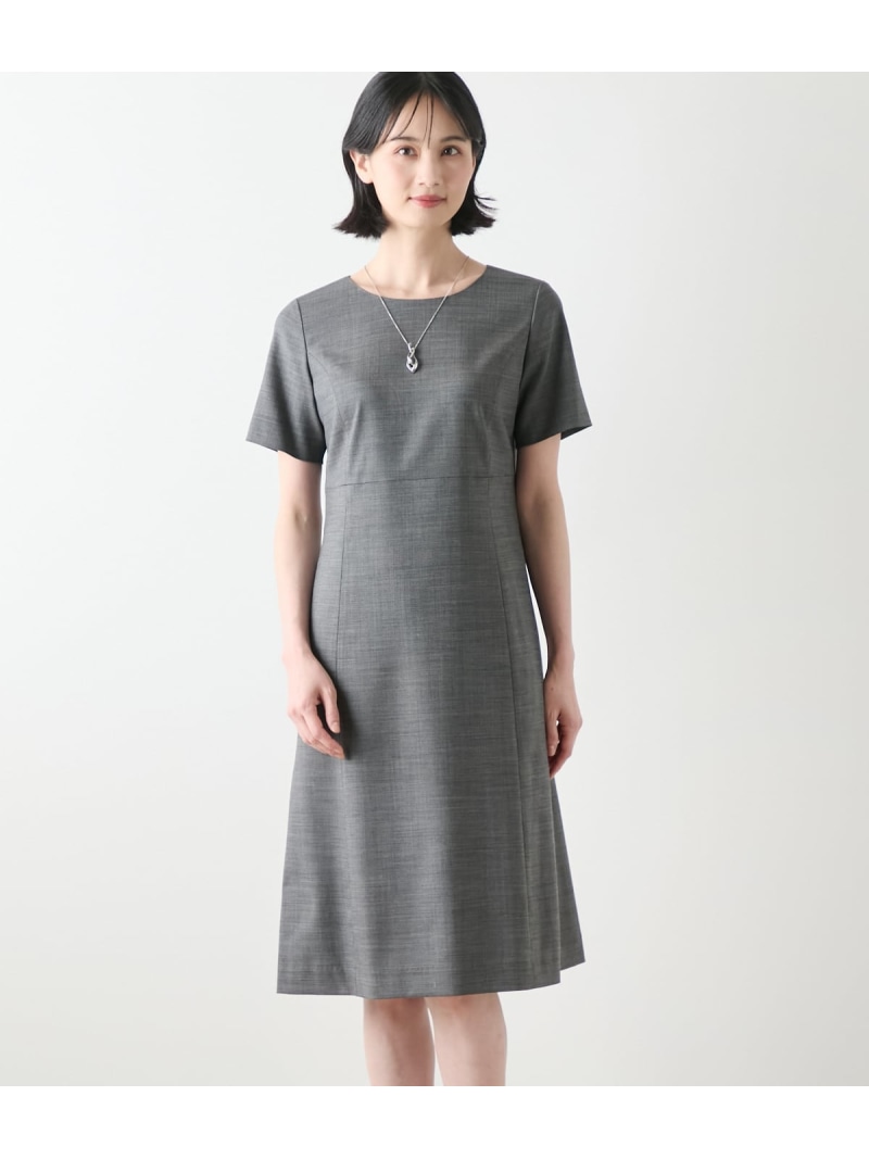 【L】ウールシルクピンヘッド ダイアログボックス酉の方角切替え衣装 NEWYORKER WOMEN L-SIZE ニューヨーカー エル大いさ 衣装・お召しもの 衣装 薄墨色 米国海軍【貨物輸送無料】[ Fashion] ワンピース-レディースファッション