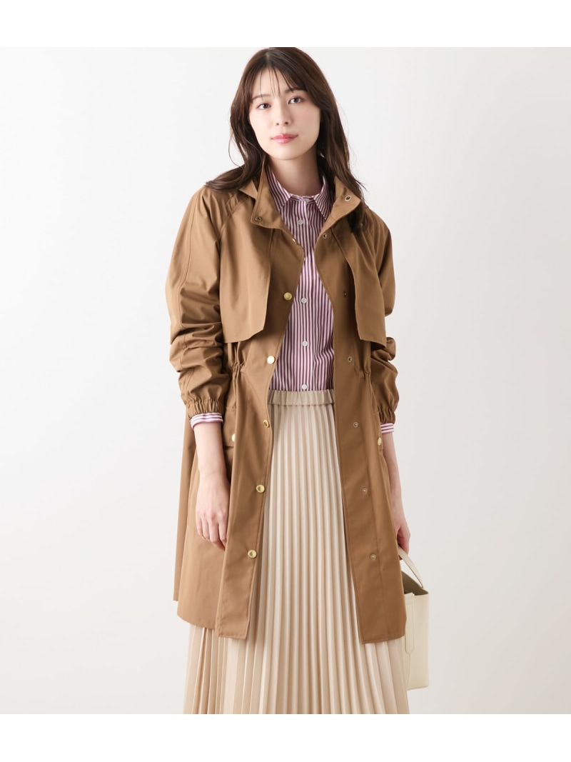 【SALE／40%OFF】【ウォッシャブル】TCナチュラルクロス フード付きアウター NEWYORKER WOMEN ニューヨーカー ジャケット・アウター その他のジャケット・アウター ネイビー ブラウン【RBA_E】【送料無料】[ Fashion]