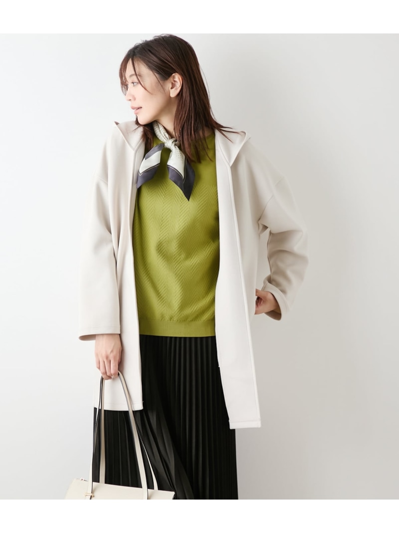 【SALE／40%OFF】【ウォッシャブル】ポリエステルダンボールライト フーデットコーディガン NEWYORKER WOMEN ニューヨーカー ジャケット・アウター その他のジャケット・アウター グレー ネイビー【RBA_E】【送料無料】[ Fashion]