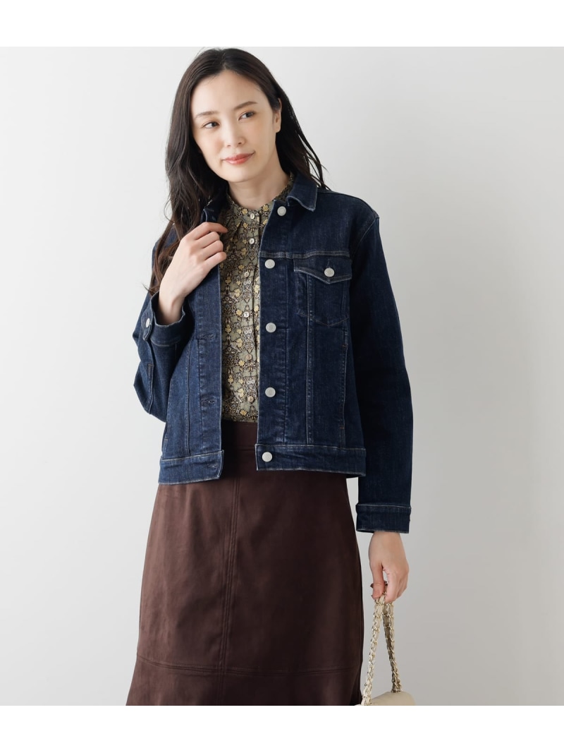 【SALE／40%OFF】【60th×コラボ】EDWIN 12オンスデニム Gジャン NEWYORKER WOMEN ニューヨーカー ジャケット・アウター テーラードジャケット・ブレザー ネイビー【RBA_E】【送料無料】[ Fashion]