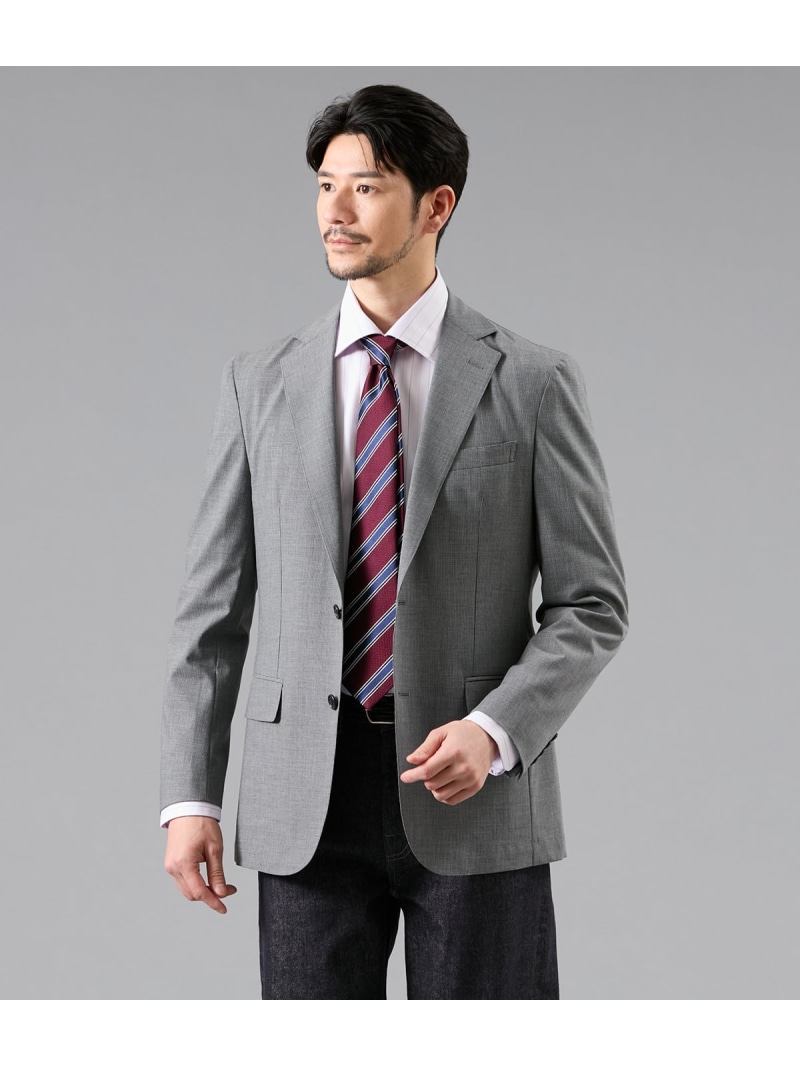 【ウォッシャブル・防シワ・ストレッチ】FLEX COMFORT 千鳥 ジャージー ジャケット(セットアップ対応) NEWYORKER MEN ニューヨーカー スーツ・フォーマル セットアップスーツ ネイビー【送料無料】[ Fashion]