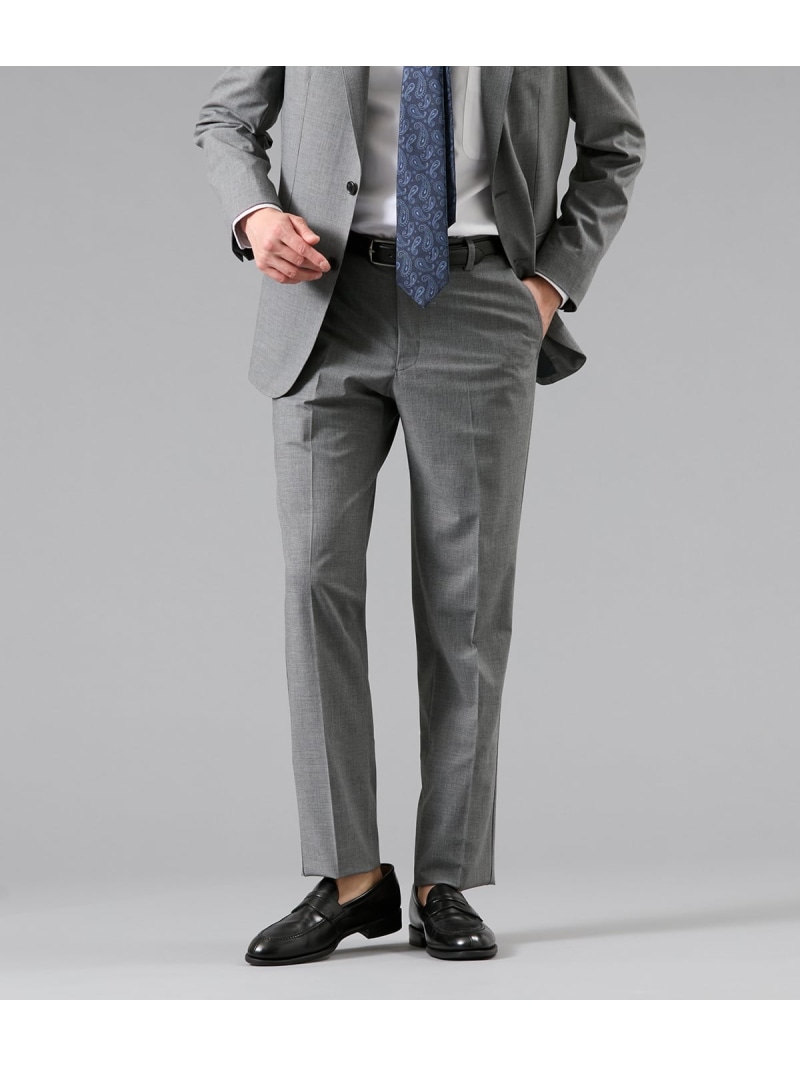 【ウォッシャブル・防シワ・ストレッチ】FLEX COMFORT 千鳥 ジャージー スラックス(セットアップ対応) NEWYORKER MEN ニューヨーカー パンツ スラックス・ドレスパンツ ネイビー【送料無料】[ Fashion]