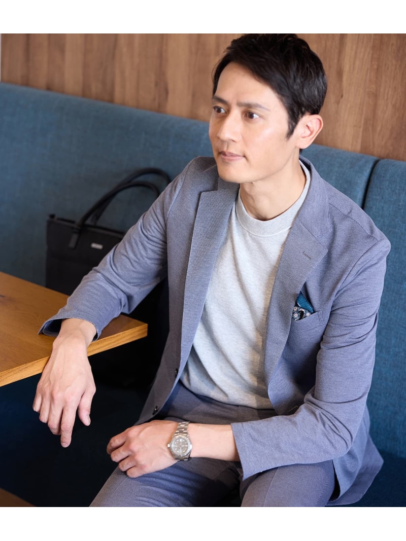 【ウォッシャブル・ストレッチ・撥水】MOVING COMFORT エスパンディージャージー ジャケット(セットアップ対応) NEWYORKER MEN ニューヨーカー スーツ・フォーマル セットアップスーツ ネイビー【送料無料】[ Fashion]