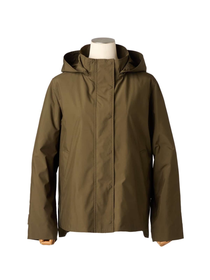 【L】ポリエステルメモリータフタ フーテッドジャケット NEWYORKER WOMEN L-SIZE ニューヨーカー エルサイズ ジャケット・アウター その他のジャケット・アウター ネイビー グリーン【送料無料】[ Fashion]