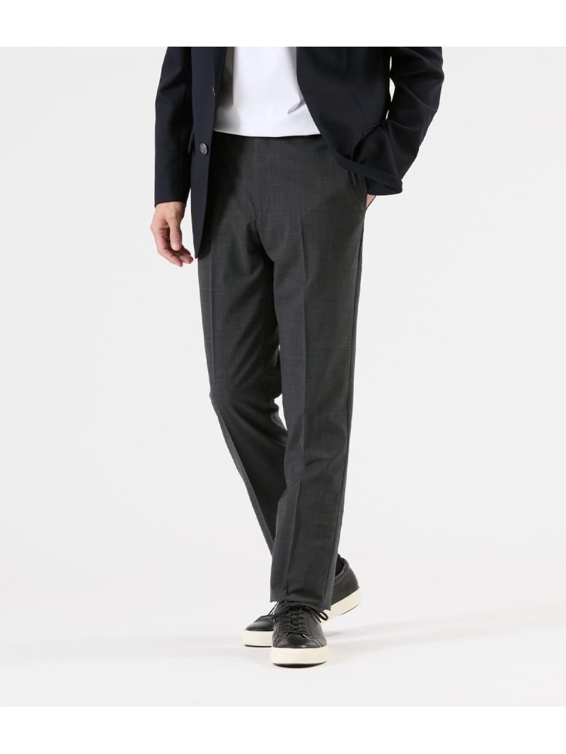 【ウォッシャブル・防シワ・ストレッチ】メランジクロス スラックス NEWYORKER MEN ニューヨーカー パンツ スラックス・ドレスパンツ【送料無料】[ Fashion]