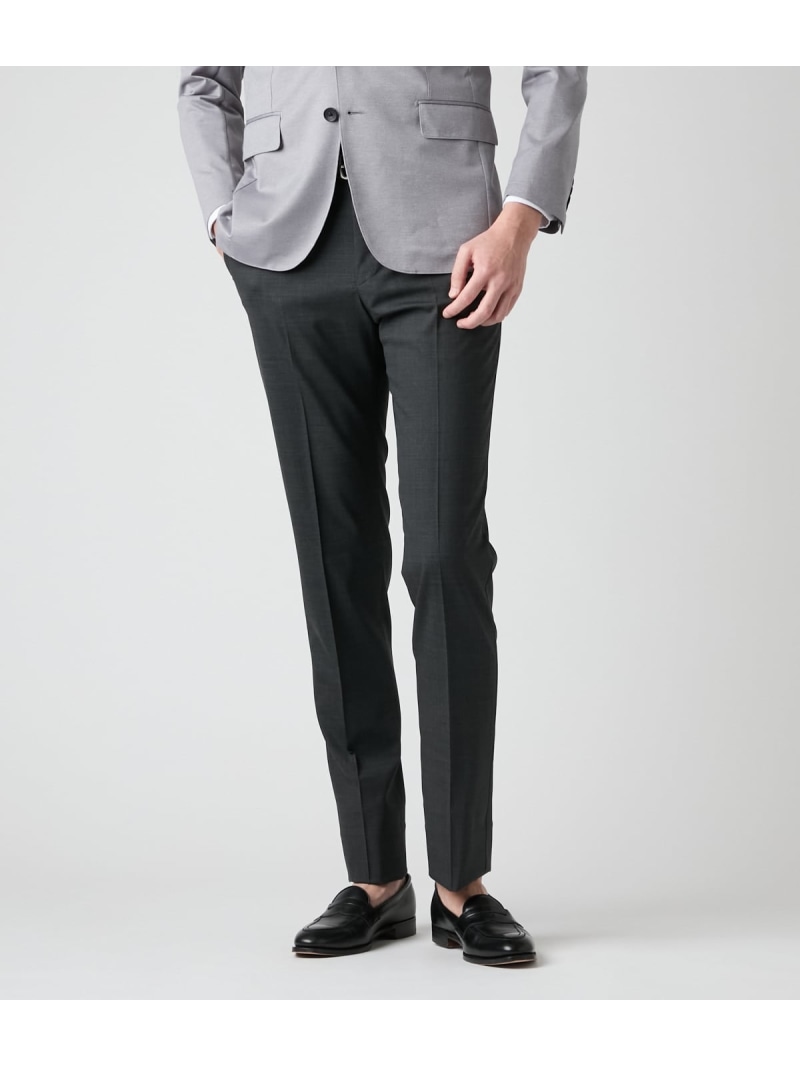 【SALE／40%OFF】【防シワ・ストレッチ・ウォッシャブル】TRAVEL COMFORT ハイストレッチ ピンチェック スラックス(セットアップ対応) NEWYORKER MEN ニューヨーカー パンツ スラックス・ドレスパンツ ネイビー【RBA_E】【送料無料】[ Fashion] 8,303円