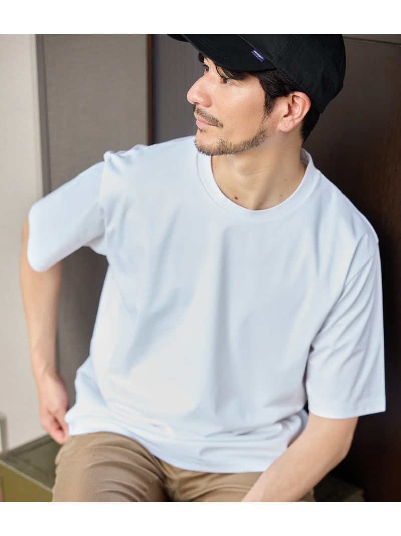 NY CARE FREE ホワイト 半袖ドレスTシャツ NEWYORKER MEN ニューヨーカー トップス カットソー・Tシャツ ホワイト【送料無料】[ Fashion]