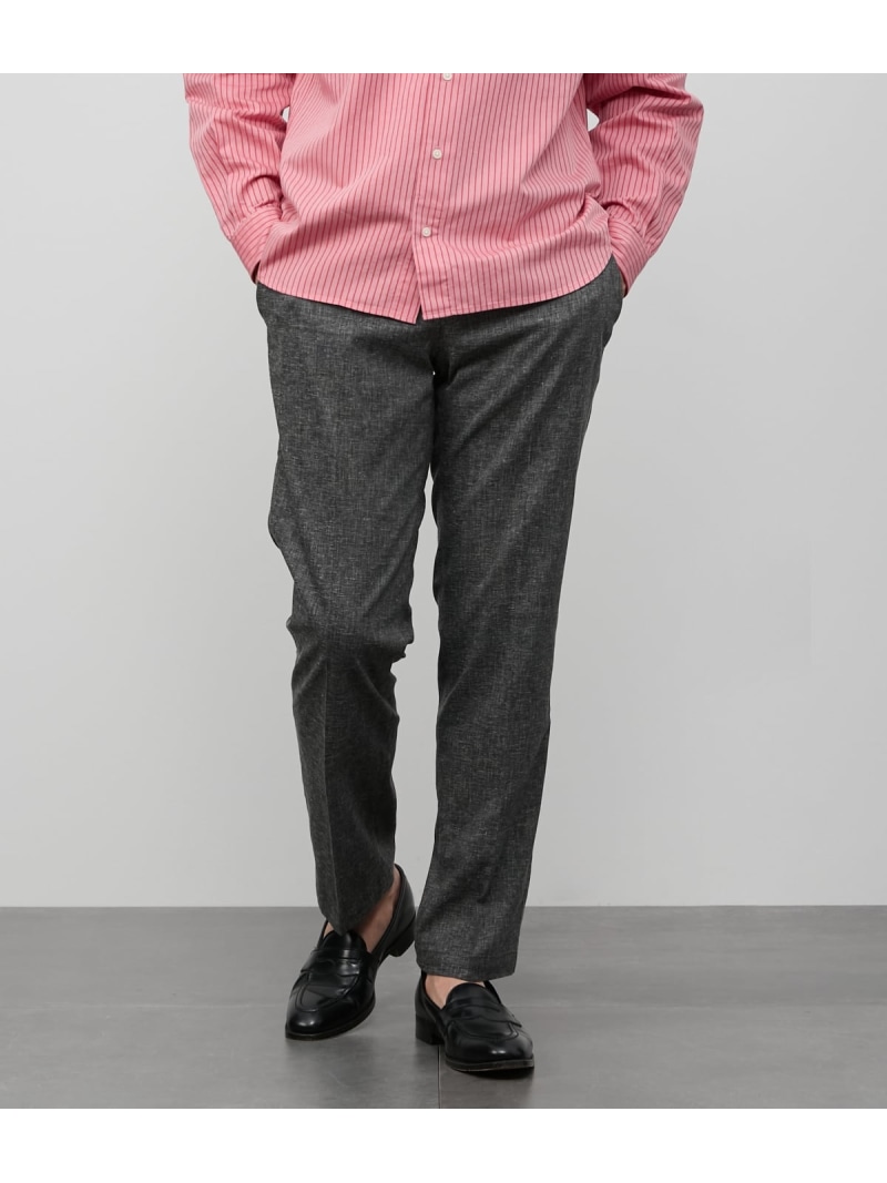 【SALE／28%OFF】【ストレッチ】ライトキャンバス ノータック シャーリングアジャストパンツ NEWYORKER MEN ニューヨーカー パンツ その他のパンツ ホワイト【RBA_E】【送料無料】[ Fashion]