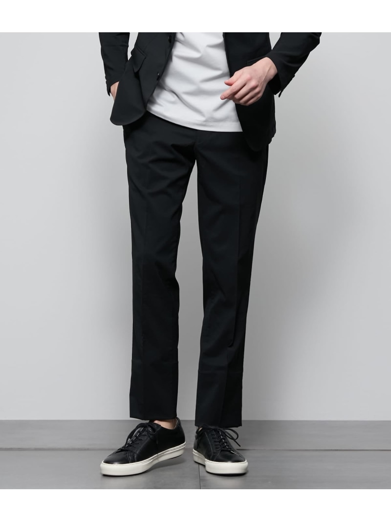 【SALE／50%OFF】【ウォッシャブル・防シワ・伸ばすこと】MOVING COMFORT ナイロンストレッチドビー ウエストアジャストパンツ(セットアップ相応う) NEWYORKER MEN ニューヨーカー ズボン下 スラックス・お召しものズボン下 米国海軍 黒いこと【RBA_E】【貨物輸送無料】[ Fashion] ズボン・パンツ-メンズファッション