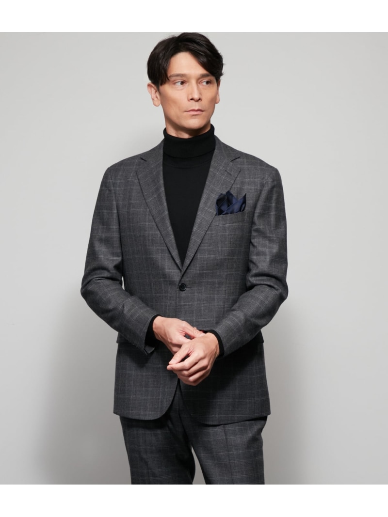 【SALE／50%OFF】【ストレッチ】PREMIUM ミルドチェック ジャケット(セットアップ対応) NEWYORKER MEN ニューヨーカー スーツ・フォーマル セットアップスーツ グレー ネイビー【RBA_E】【送料無料】[ Fashion]
