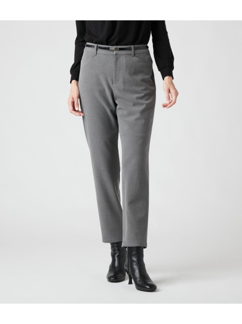 【SALE／40%OFF】裏起毛ストレッチサキソニー テーパードパンツ NEWYORKER WOMEN ニューヨーカー パンツ その他のパンツ グレー【RBA_E】【送料無料】[ Fashion]