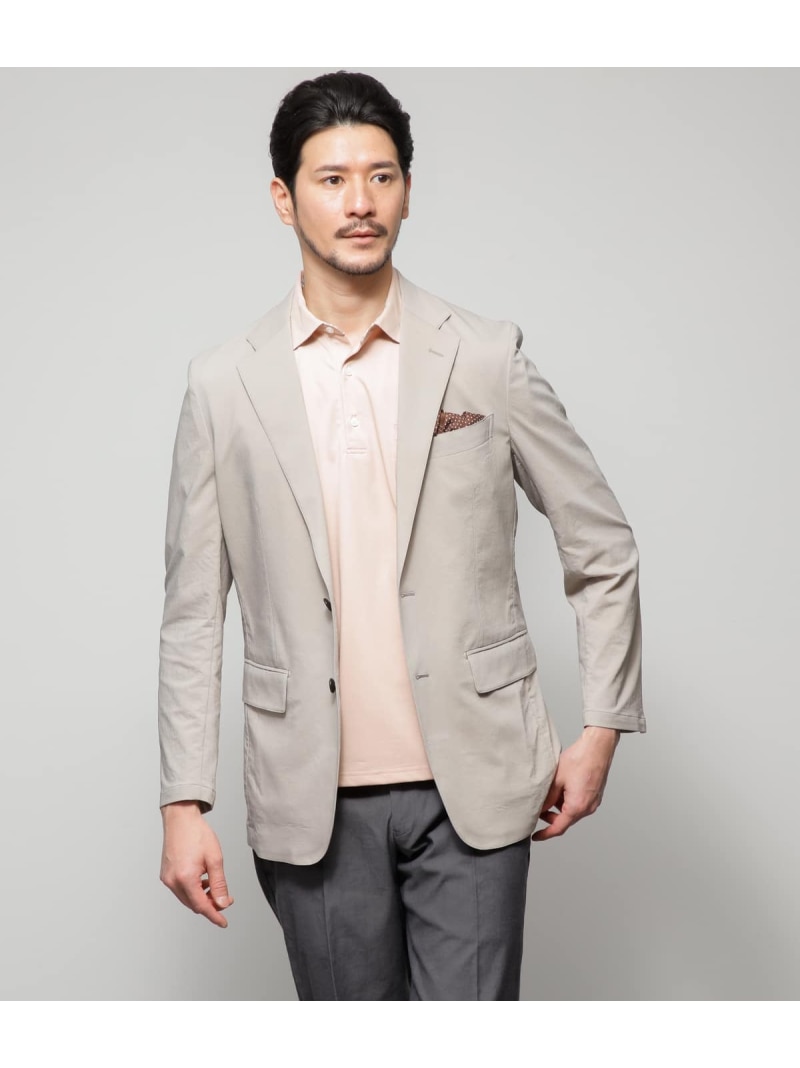 【SALE／50%OFF】【ウォッシャブル・ストレッチ・防シワ】ハイツイストツイル ジャケット NEWYORKER MEN ニューヨーカー ジャケット・アウター テーラードジャケット・ブレザー グレー ブルー【RBA_E】【送料無料】[ Fashion]