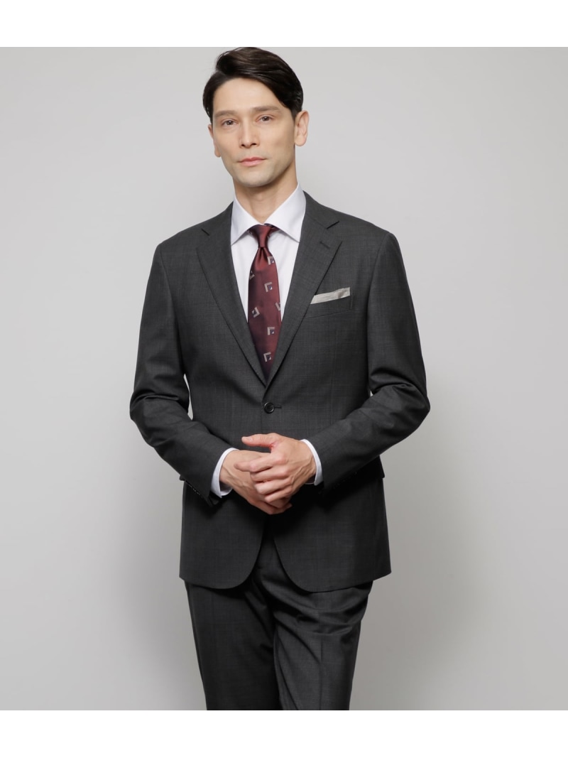 【SALE／60%OFF】【撥水・ストレッチ・防シワ】BUNGY CLOTH グレンチェック ジャケット(セットアップ対応) NEWYORKER MEN ニューヨーカー スーツ・フォーマル セットアップスーツ ネイビー グレー【RBA_E】【送料無料】[ Fashion]