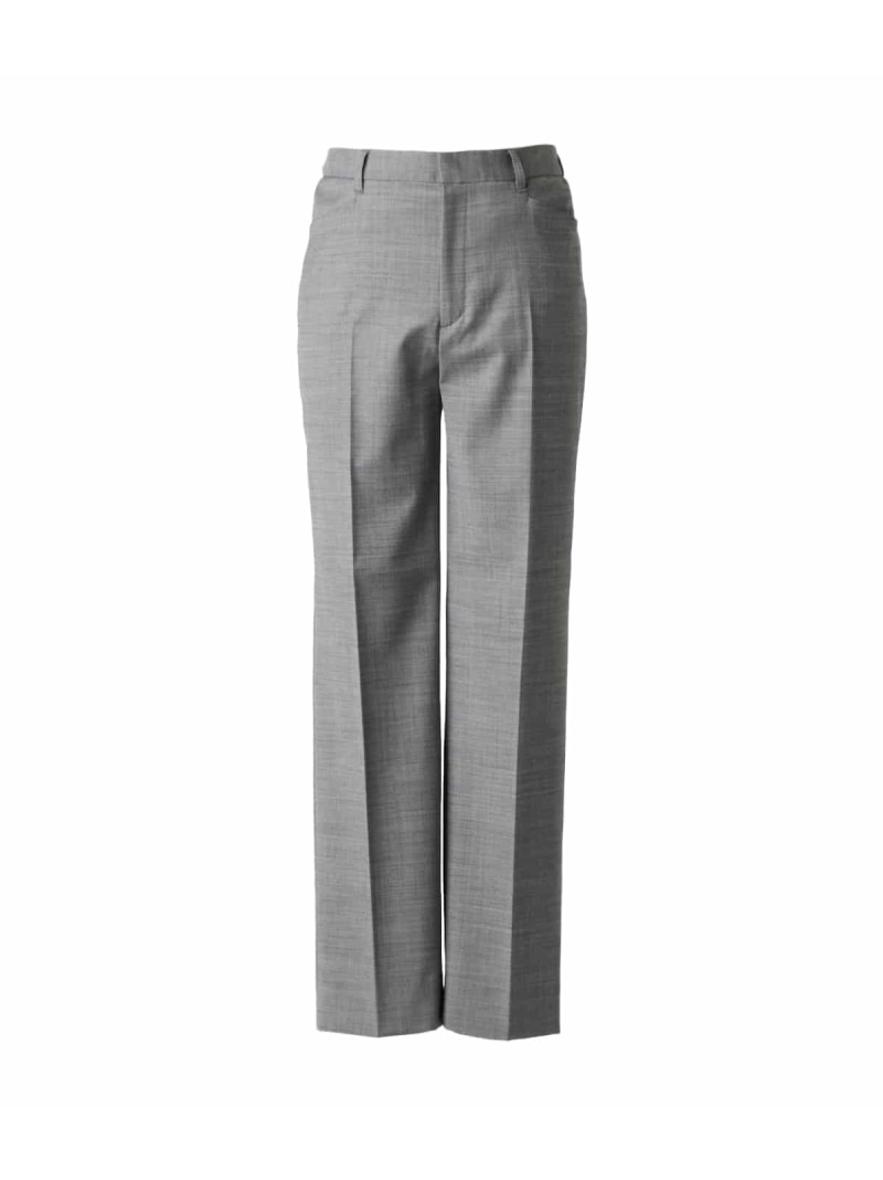 【SALE／50%OFF】【L】【ウォッシャブル】シャークスキンクロップドテーパードパンツ NEWYORKER WOMEN L-SIZE ニューヨーカー エルサイズ パンツ スラックス・ドレスパンツ グレー ブルー【RBA_E】【送料無料】[ Fashion]
