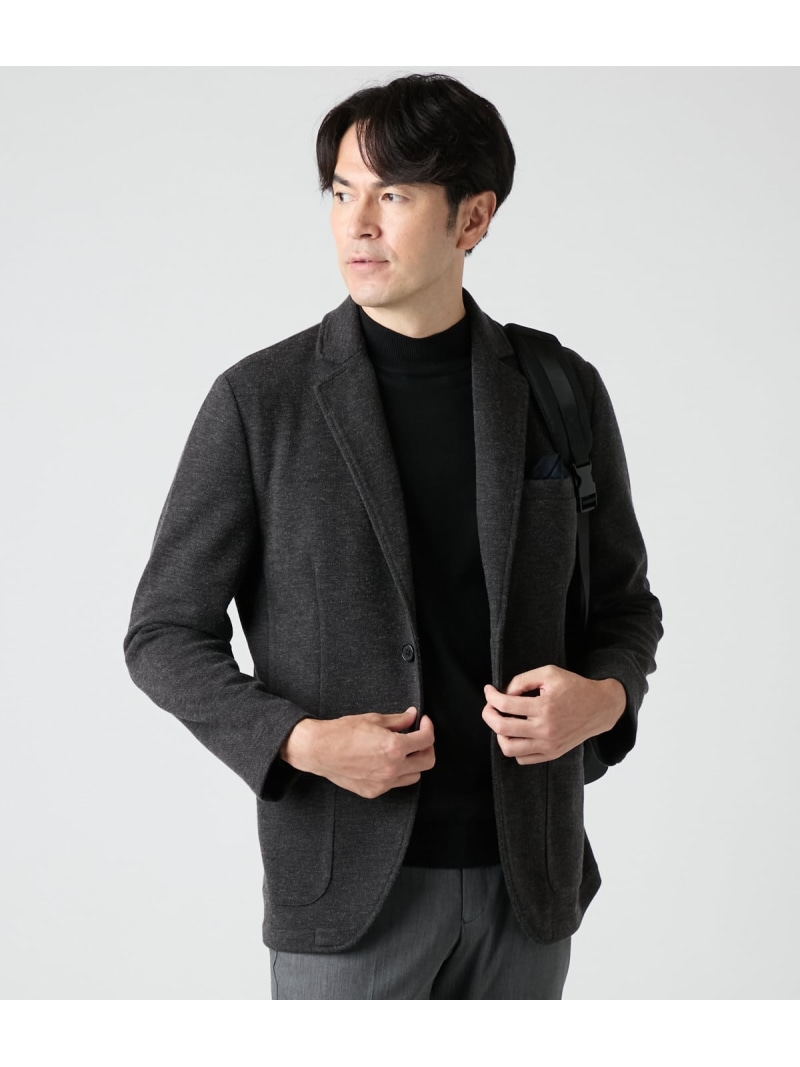 【SALE／20%OFF】【ストレッチ・ウォッシャブル】 カットソージャケット NEWYORKER MEN ニューヨーカー トップス カットソー・Tシャツ【RBA_E】【送料無料】[ Fashion]｜NEWYORKER