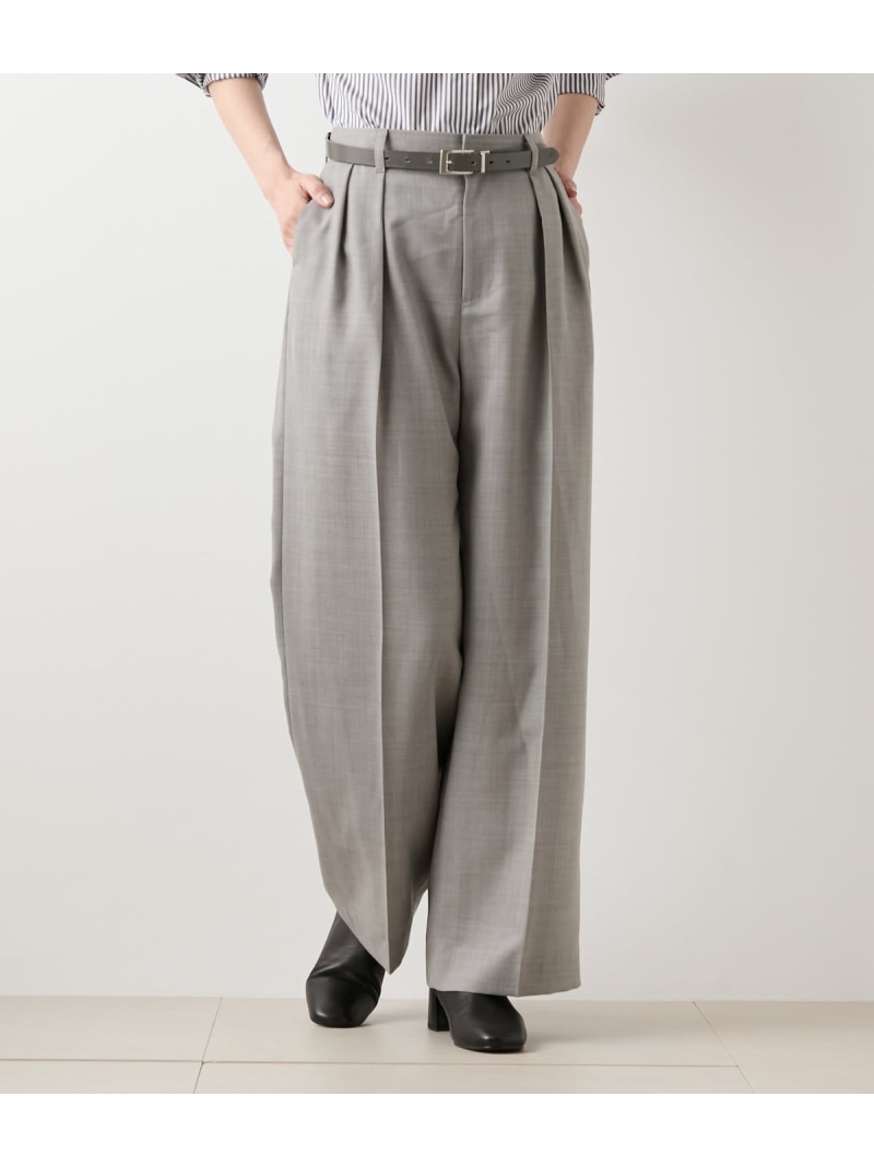 【SALE／50%OFF】【ウォッシャブル】TWビエラ ワイドパンツ NEWYORKER WOMEN ニューヨーカー パンツ その他のパンツ ネイビー【RBA_E】【送料無料】[ Fashion]