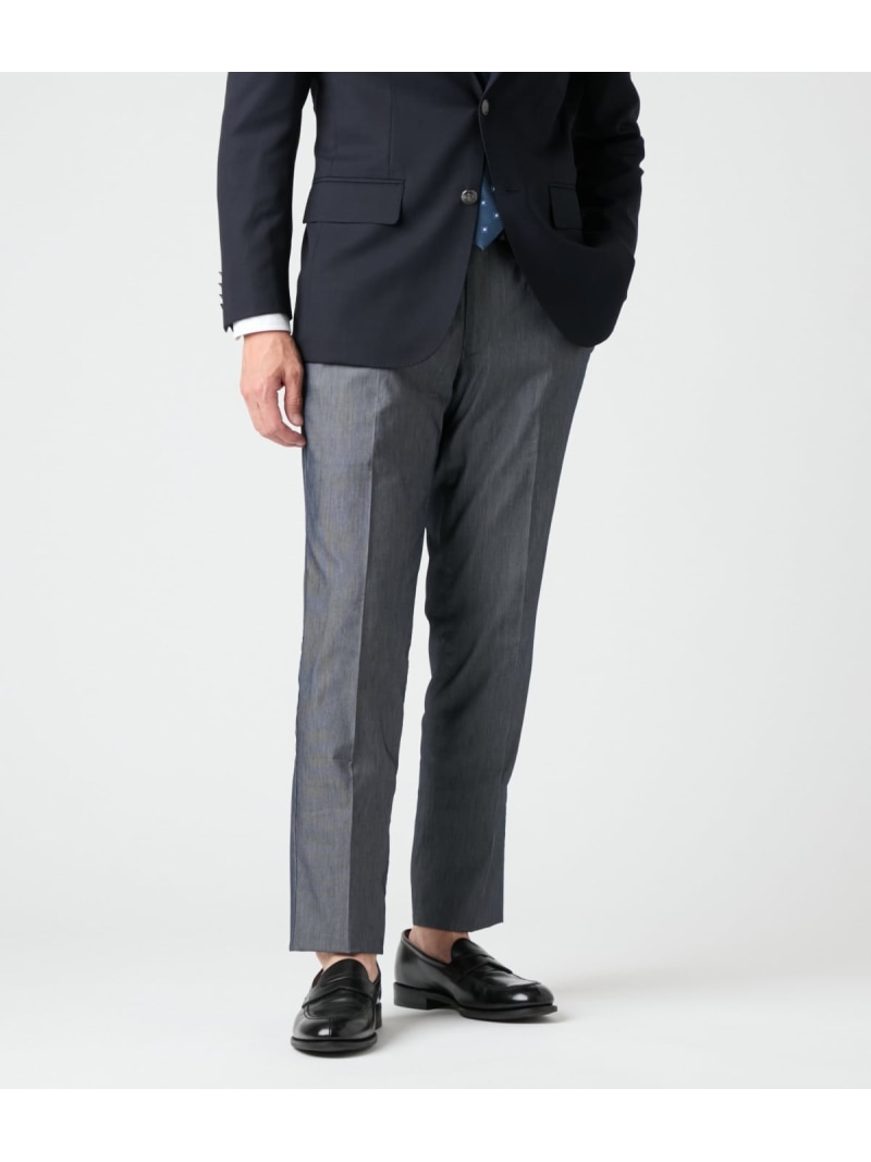 【SALE／30%OFF】【ウォッシャブル・吸水速乾】COOLMAX EcoMade シャンブレーピケ ウエストアジャストパンツ NEWYORKER MEN ニューヨーカー ズボン下 余分の物のズボン下 青色【RBA_E】【貨物輸送無料】[ Fashion]