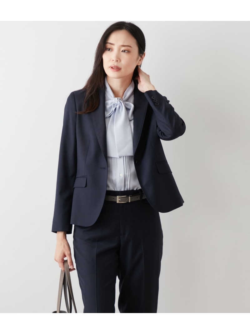 【SALE／50%OFF】グレン照合のしるし ノッチドラペル1釦上衣 NEWYORKER WOMEN ニューヨーカー ジャケット・アウター テーラードジャケット・ブレザー 米国海軍【RBA_E】【貨物輸送無料】[ Fashion]