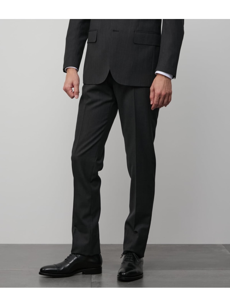【SALE／40%OFF】【防シワ・撥水】TRAVEL COMFORT バーズアイ ウエストアジャストスラックス(セットアップ対応) NEWYORKER MEN ニューヨーカー パンツ スラックス・ドレスパンツ グレー ネイビー【RBA_E】【送料無料】[ Fashion]