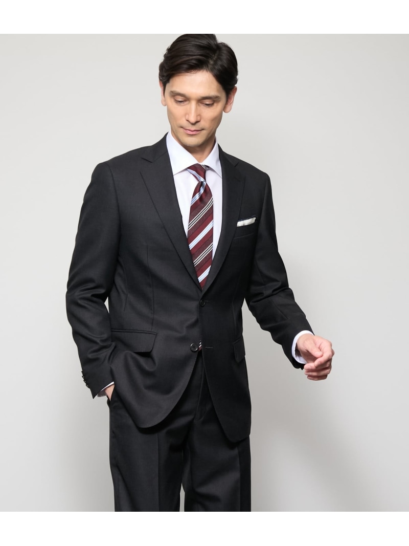 HERITAGE CLOTH 無地 サキソニー ジャケット(セットアップ対応) NEWYORKER MEN ニューヨーカー スーツ・フォーマル セットアップスーツ グレー ネイビー【送料無料】[ Fashion]