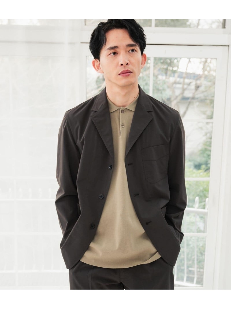 【SALE／20%OFF】【洗える・ドライタッチ・セットアップ可・一枚仕立てもの】細工物上衣 Park Slope NEWYORKER ニューヨーカー ジャケット・アウター テーラードジャケット・ブレザー 青色【RBA_E】【貨物輸送無料】[ Fashion]