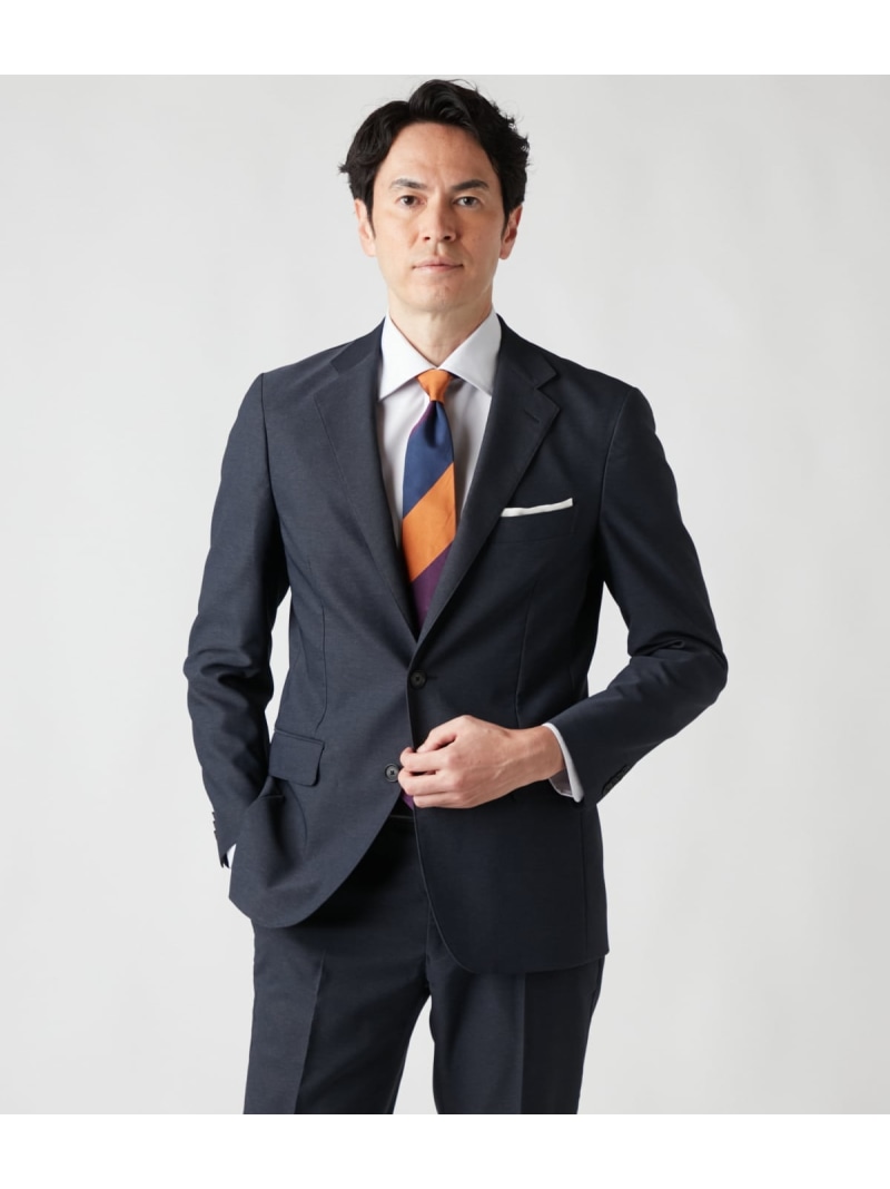 【SALE／50%OFF】【ストレッチ・防シワ】メランジカルゼ ジャケット(セットアップ対応) NEWYORKER MEN ニューヨーカー ジャケット・アウター テーラードジャケット・ブレザー ネイビー【RBA_E】【送料無料】[ Fashion]｜NEWYORKER