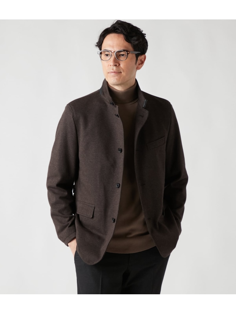 【SALE／40%OFF】ムリネジャージー カルゼ コンバーチブルアウター NEWYORKER MEN ニューヨーカー ジャケット・アウター 上衣・前掛け 赤銅色 青味【RBA_E】【貨物輸送無料】[ Fashion]
