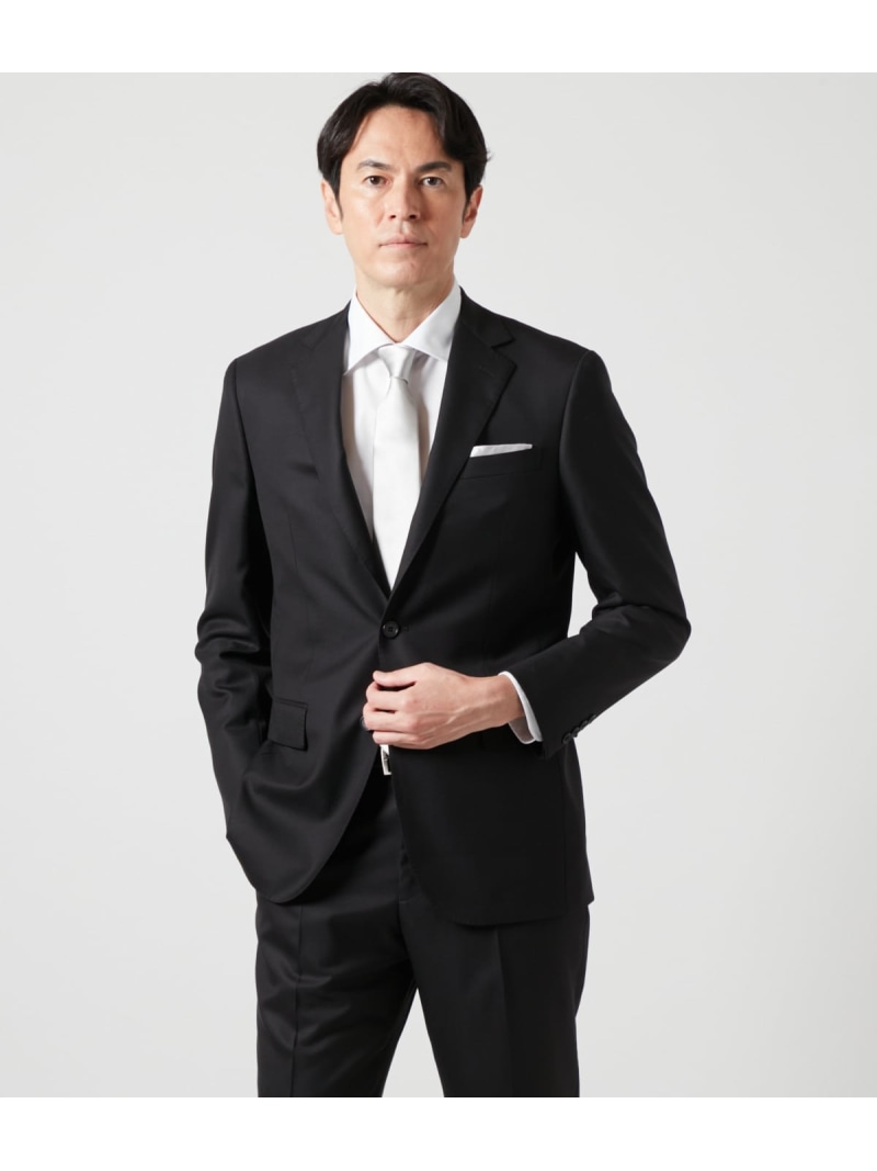 【SALE／30%OFF】Super120's ウールギャバ スーツ NEWYORKER MEN ニューヨーカー スーツ・フォーマル セットアップスーツ ブラック【RBA_E】【送料無料】[ Fashion]｜NEWYORKER