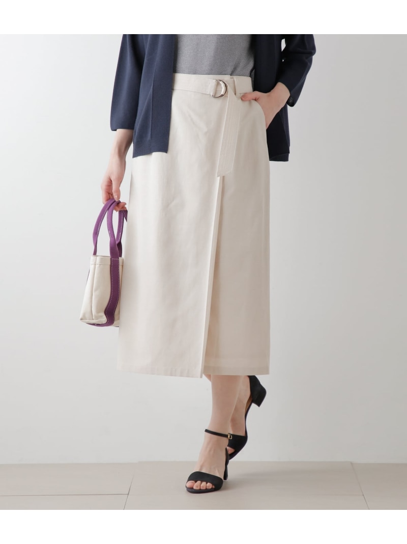 【SALE／59%OFF】【L】ライトグログラン 一回り風引っ切り無いスコート NEWYORKER WOMEN L-SIZE ニューヨーカー エル大きさ スコート 余分の物のスコート ベージュ【RBA_E】【貨物輸送無料】[ Fashion]