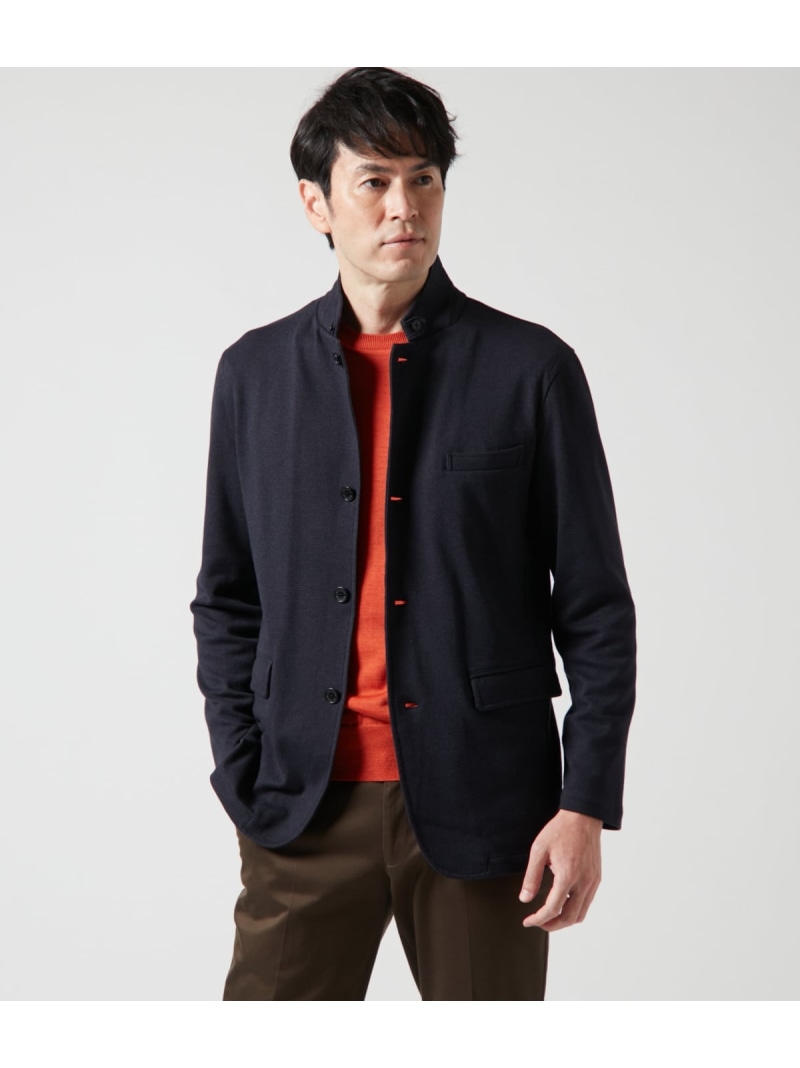 【SALE／43%OFF】ダブルフェイス ジャカード コンバーチブル カットソーアウター NEWYORKER MEN ニューヨーカー ジャケット・アウター その他のジャケット・アウター ネイビー【RBA_E】【送料無料】[ Fashion]｜NEWYORKER