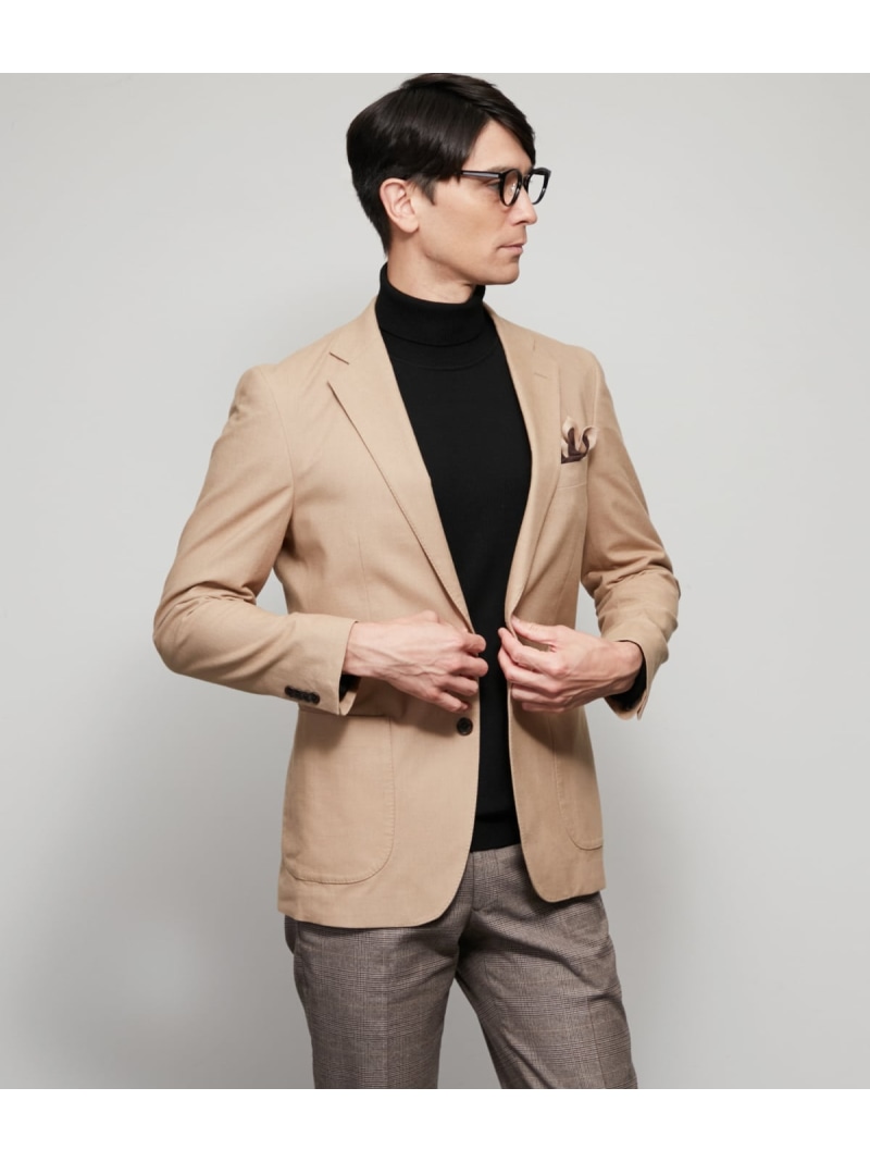 【SALE／60%OFF】MOVING COMFORT オックス ライトモールスキン ジャケット NEWYORKER MEN ニューヨーカー ジャケット・アウター テーラードジャケット・ブレザー ネイビー ベージュ【RBA_E】【送料無料】[ Fashion]