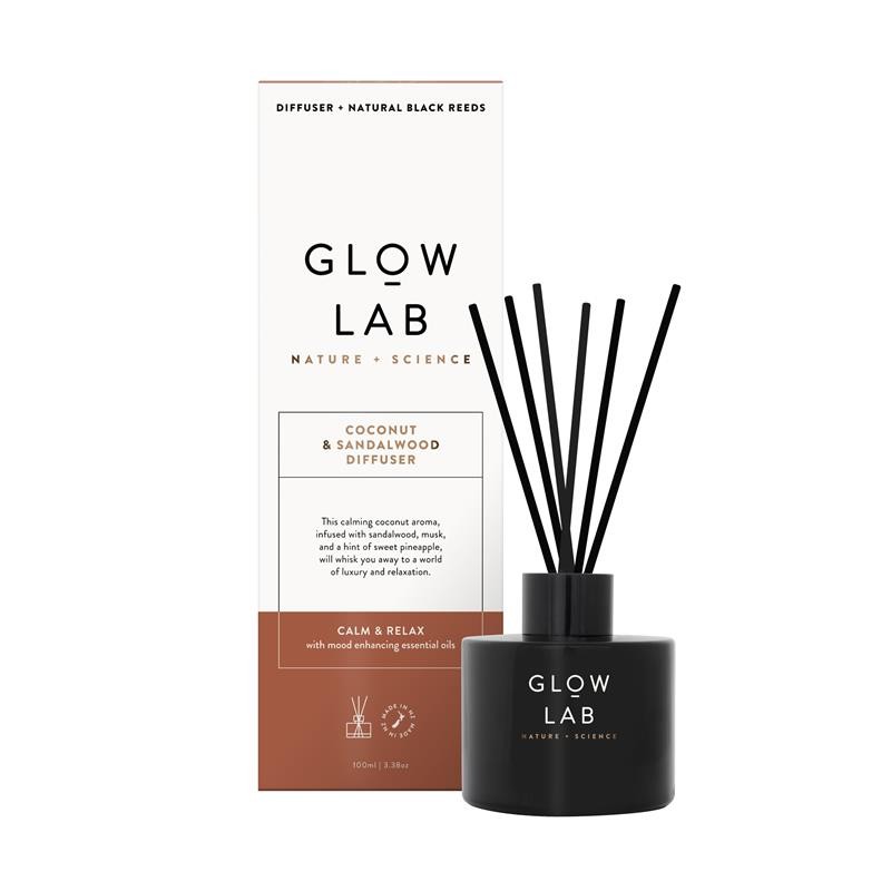 【期間限定10％OFFクーポンゲット】 【現地直送/格安】[Glow Lab] グロウ ラボ ディフューザー ココナッツ＆サンダルウッド 100ml ニュージーランド直販 送料無料｜NewZealandshop