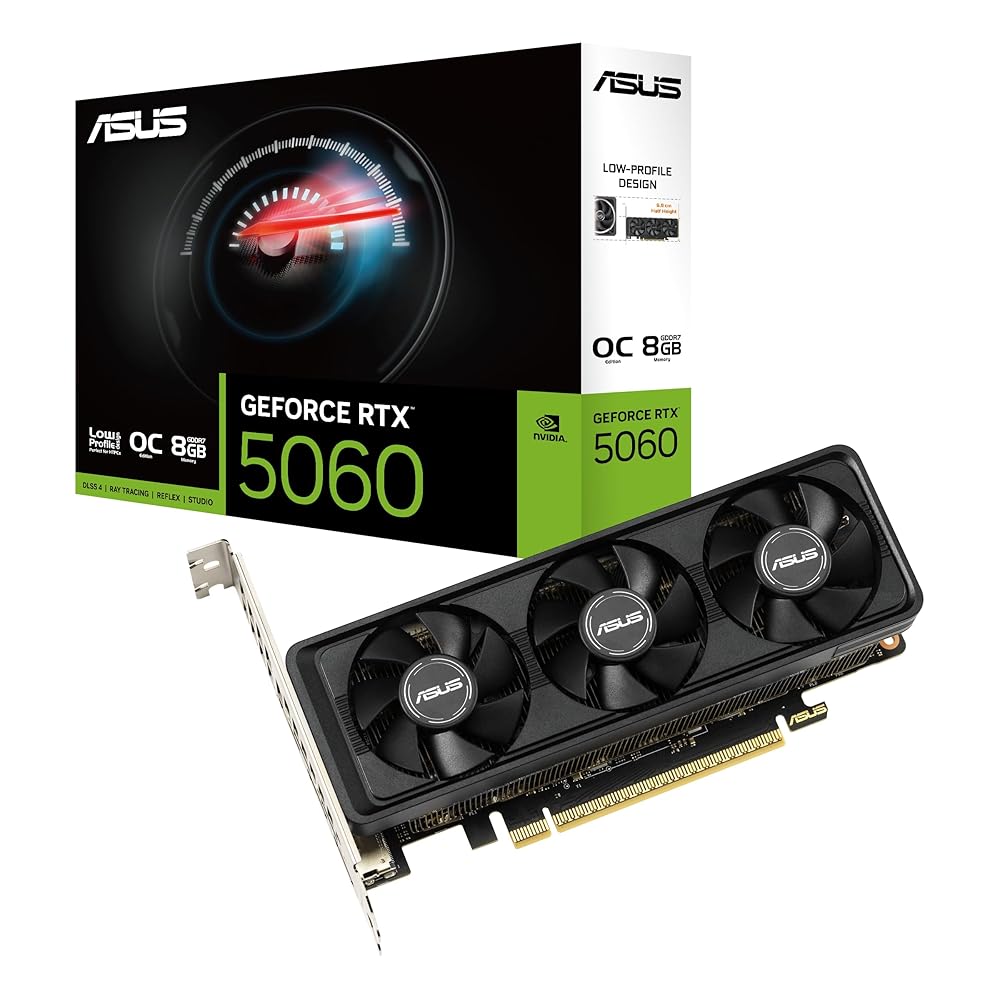 ASUS GeForce RTX 5060 LP BRK 8GB GDDR7 OC～版 映像媒体歌留多 RTX5060-O8G-LP-BRK 国内定め事代わりになる店品