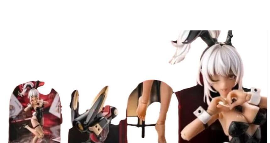 蝸之殻 1/12スケール「少女兎号」+「Aileen 」+オプションフットパーツセット 塗装済み可動フィギュア 上海WF 豪華版（在庫品）