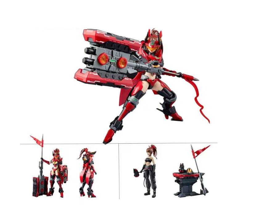 1/6 石田三成 紅糸素掛威伊予札二枚胴具足ヘッド ＆ 甲冑 アクセサリー