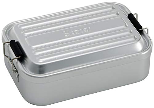楽天市場 スケーター アルミふわっとランチボックス シルバー お弁当箱 850ml 1段 アルミ弁当箱 仕切り付き 大容量 お弁当グッズ 学生 大人 通勤 通学 男性 男の子 シンプル レトロ おしゃれ Aft8b 宇治ｓｔｙｌｅ